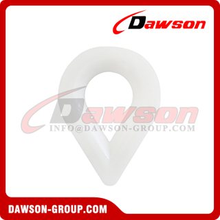 DS-PT Plastic Thimble, Cable Wire Rope Thimbles, Plastic Nylon Rope Thimbles for Soft Splicing Loop Anchor Line Mooring