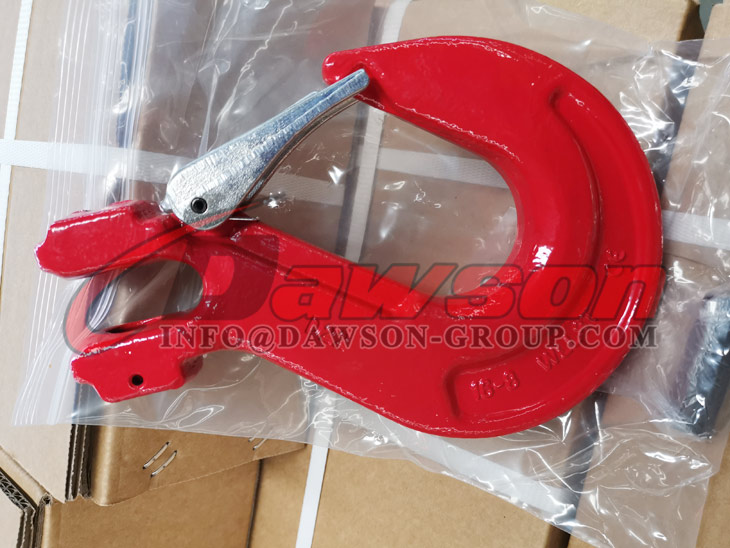 G80 Clevis Sling Hook with Cast Latch for Crane Lifting Chain Slings - Dawson Group Ltd. - China Supplier, Manufacturer