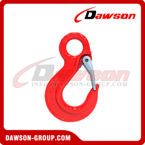 DS332 G80 Eye Sling Hook with Latch for Lifting Chain Slings