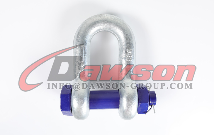 Hot Dip Galvanized US Type DG2150 Chain Shackle with Safety Pin, S6 Bolt Type Dee Shackle - Dawson Group Ltd. - China Manufacturer, Supplier