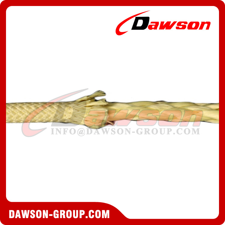 DAWSON Kevlar Rope, Aramid Rope for Fire Mooring Lines Fiber Optic Cables Military Special Applications