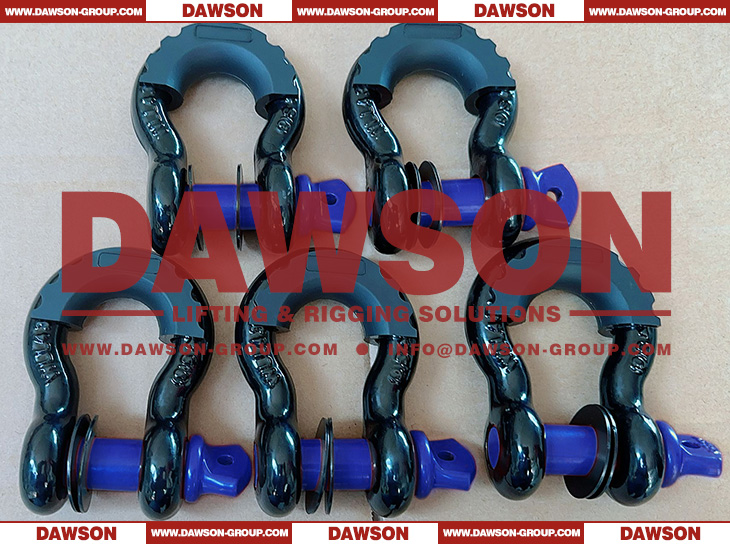 Dawson Drop Forged Bow Shackle with PU Protection for Towing & Recovery Strap, S6 Screw Pin Anchor Shackles - Dawson Group Ltd. - China Manufacturer, Supplier