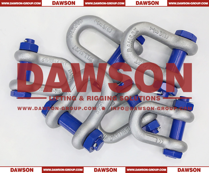 DAWSON Hot Dip Galvanized US Type DG2150 Chain Shackle with Safety Pin, S6 Bolt Type Dee Shackle - Dawson Group Ltd. - China Supplier