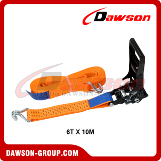 DAWSON × TYSONNEEMA 6T X 10M ABS Ergo Ratchet Tie Down Straps, 50MM 6000KG X 10M Ergonomic Ratchet Straps