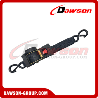 DSSLRS005 2''X10FT Automatic Retractable Ratchet Tie Down Straps with Non-damping Version and Push Button Release, 50MMX3.05M MBL 2000KGS Cargo Lashing Belt