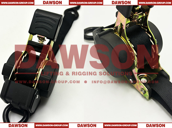 DSSLRS0017 1X6FT (25MMX1.8M) Automatic Retractable Ratchet Tie Down Straps with Damping Version - Dawson Group Ltd. - China Manufacturer, Factory