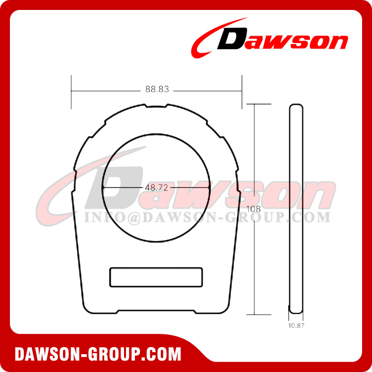 DSJ-DE3025 Dielectric D-Ring, Insulation Safety Harness D-Rings - Dawson Group Ltd. - China Manufacturer, Supplier