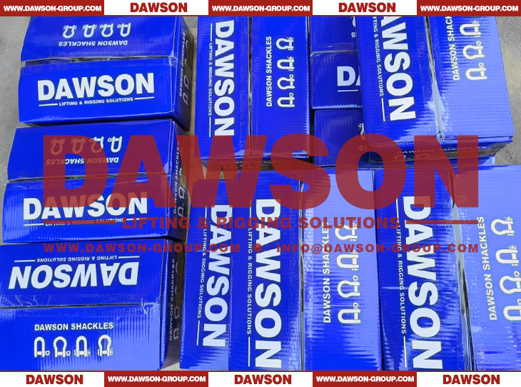 Package of Dawson Brand Hot Dip Galvanized US Type Bow Shackle with Screw Pin, S6 High Strength Bolt Type Chain Shackle - Dawson Group Ltd. - China Manufacturer, Supplier