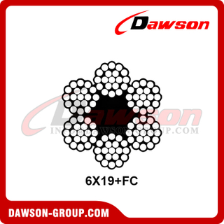 6x19+FC Stainless Steel Wire Rope for Fishing and Trawling Industry, Stainless Steel Trawl Warps