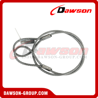 WS71-E-E,T,TH,S&K Flemish Eye Splice Wire Rope Slings