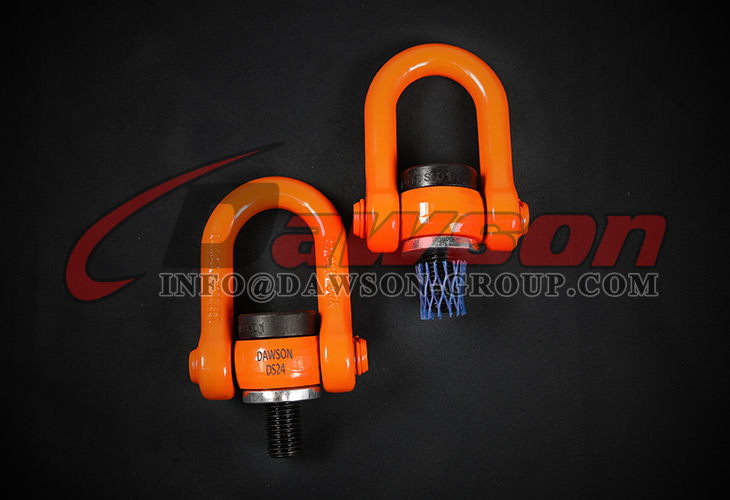 DAWSON M16 Metric Thread Double Swivel Shackle, G80 Swivel Hoist Ring, G80 Alloy Steel Swivel Hoist Ring for Lifting - Dawson Group Ltd. - China Manufacturer, Supplier, Factory
