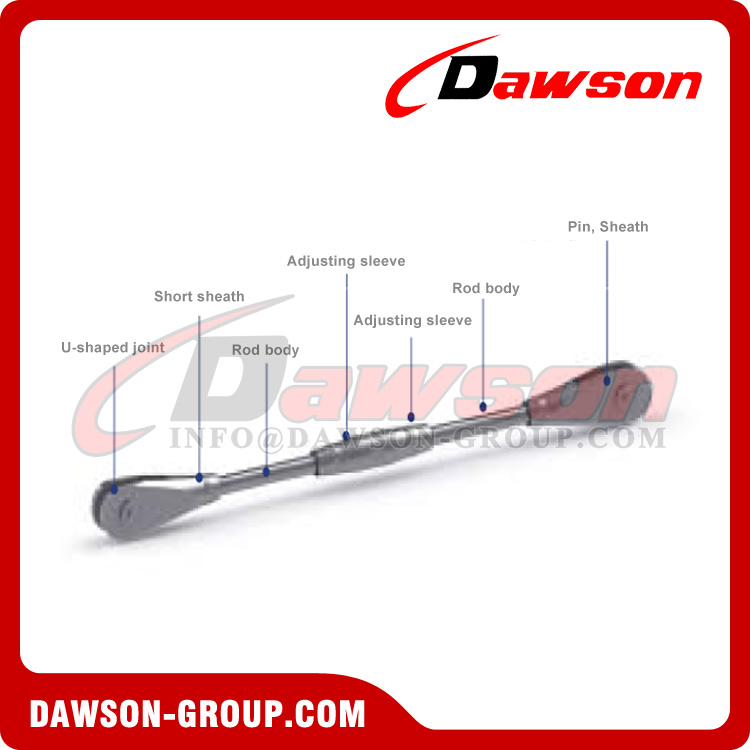 Φ20-Φ210 Construction Bridge Steel Tie Rod Jaw & Jaw Type, Steel Tie Rod Connection UU Type