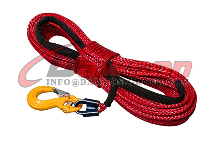 Uhmpe Ropes Synthetic HMPE Winch Rope Kit, 12 Strands UHMWPE Braided Rope with ...
