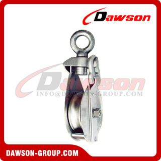 DS-B004SS Stainless Steel Snatch Block with Eye, SS316 Snatch Block, SS304 Snatch Block