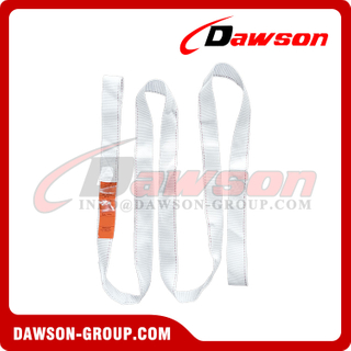 DIN 60005 Polyester Single Strop Sling One Way Web Lifting Slings with 2 Flat Loops Unprotected SF 5 to 1