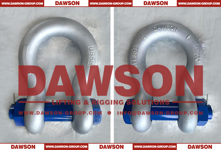 Grade T8 DG2140 Forged Alloy Steel Bow Shackle with Safety Pin, G8 Class Bolt Type Anchor Shackle - Dawson Group Ltd. - China Supplier, Factory