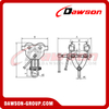 DS-GCT-LDK Type Push Trolley Clamp