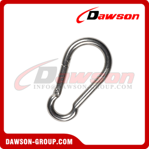 Stainless Steel Snap Hook DIN5299 Form C, DIN5299C AISI 304 AISI 316 Spring Carabiner
