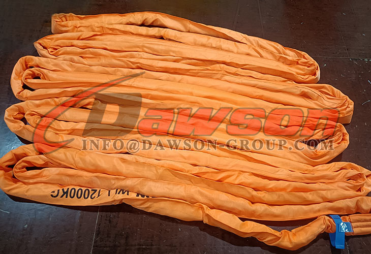 WLL 12T Polyester Round Slings, 12000kg Endless Round Lifting Slings - Dawson Group Ltd. - China Manufacturer, Supplier, Factory