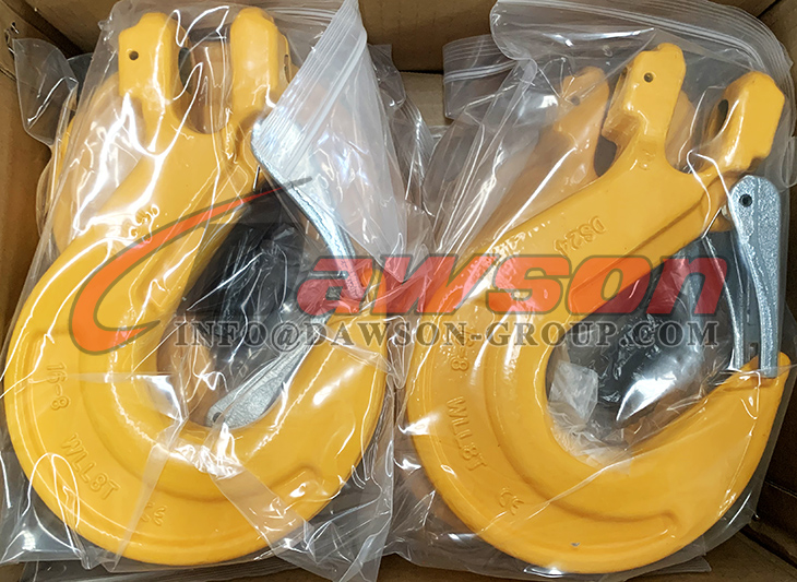 DS012 Grade 80 Clevis Sling Hook with Cast Latch for Crane Lifting Chain Slings - Dawson Group Ltd. - China Manufacturer, Supplier