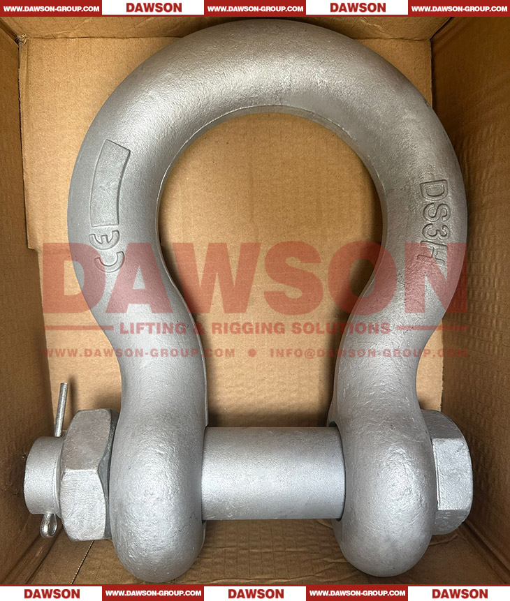 Dawson Brand Hot Dip Grey Galvanized US Type DG2130 Bow Shackle with Safety Pin, S6 Bolt Type Anchor Shackle - Dawson Group Ltd. - China Supplier, Factory