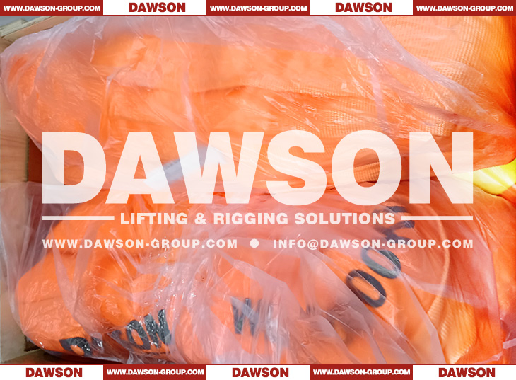 WLL 80T Polyester Round Slings, 80000kg Heavy Duty Round Lifting Slings - Dawson Group Ltd. - China Supplier