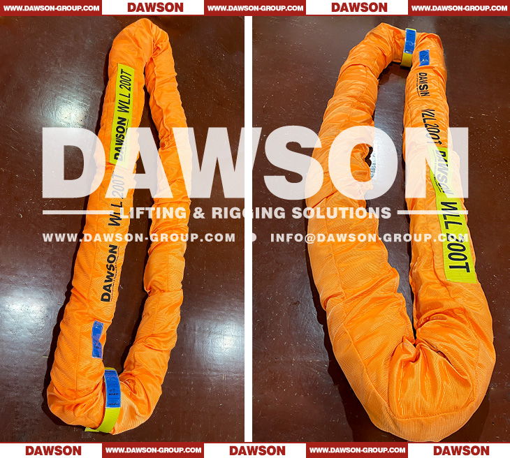 DAWSON WLL 200T Heavy Duty Endless Round Lifting Slings - Dawson Group Ltd. - China Factory