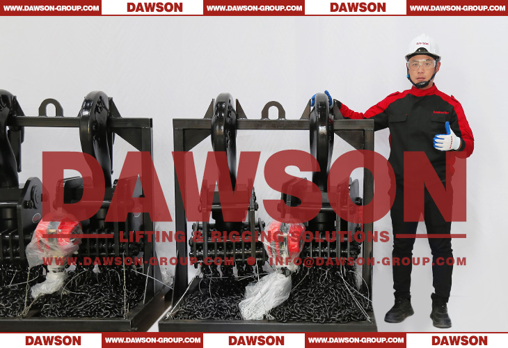 Package of DSVD-75T 75Ton 75000KG Heavy Duty Manual Chain Block, Chain Hoist for Large-scale Lifting Work - Dawson Group Ltd. - China Manufacturer, Supplier, Factory