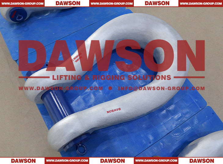 WLL 200T DG2160 Alloy Steel Bolt Type Wide Body Shackle for Synthetic Web Slings, Synthetic Round Slings or Wire Rope Slings - Dawson Group Ltd. - China Manufacturer