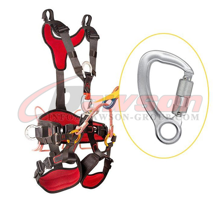 DSJ1205 Full Body Safety Harness Steel Carabiner, Captive Eye Steel