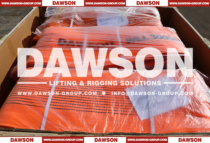 DAWSON WLL 30 Ton 30000KG Heavy Duty Polyester Webbing Slings - Lifting Slings Crane Slings - Dawson Group Ltd. - China Manufacturer, Factory