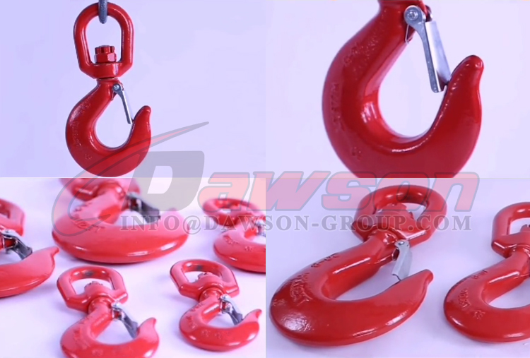 G80 Grade 80 Swivel Hook with Safety Latch for Heavy Duty Crane Lifting  Chain Slings, Forged Alloy Steel Swivel Hooks - China Manufacturer  Supplier, Factory
