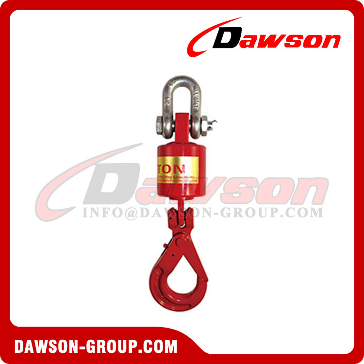 QWORK Grade 80 Drop Forged Steel Swivel Self-Locking Hook, 2 Pack Safety  Hook, 4500 lbs Hoisting Hook, Drop Forged Strong Lock Hook, Large Swivel  Eyes