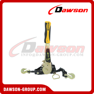 DAWSON Quick Locking & Release Ratchet Chain Load Binder with 5/16'' G70 Transport Chain for Tie-down Heavy Equipment