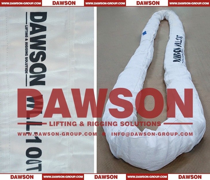 DAWSON &times; TYSONNEEMA WLL 100 Ton Ultra-high Molecular Weight Polyethylene Synthetic Fiber Endless Round Lifting Slings - Dawson Group Ltd. - China Manufacturer, Supplier