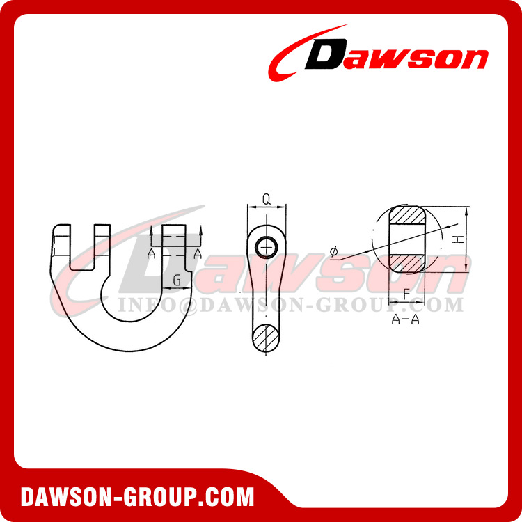 DS1001 G100 European Type Connecting Link for Lifting Chain Slings - Dawson Group Ltd. - China Manufacturer, Supplier