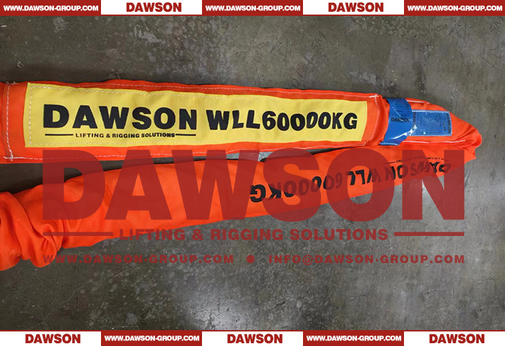 DAWSON WLL 60T Polyester Round Slings, 60000KG Lifting Slings - Dawson Group Ltd. - China Manufacturer