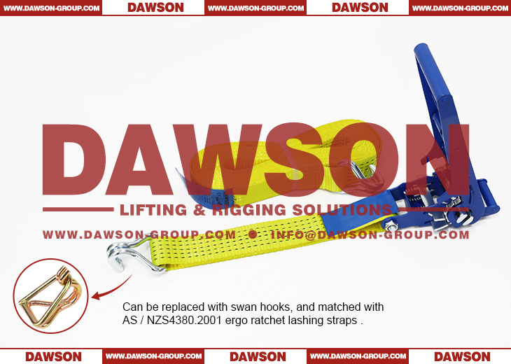 DAWSON &times; TYSONNEEMA ABS Ergo Ratchet Tie Down Straps, 50MM Ergonomic Ratchet Straps - Dawson Group Ltd. - China Manufacturer, Supplier, Factory