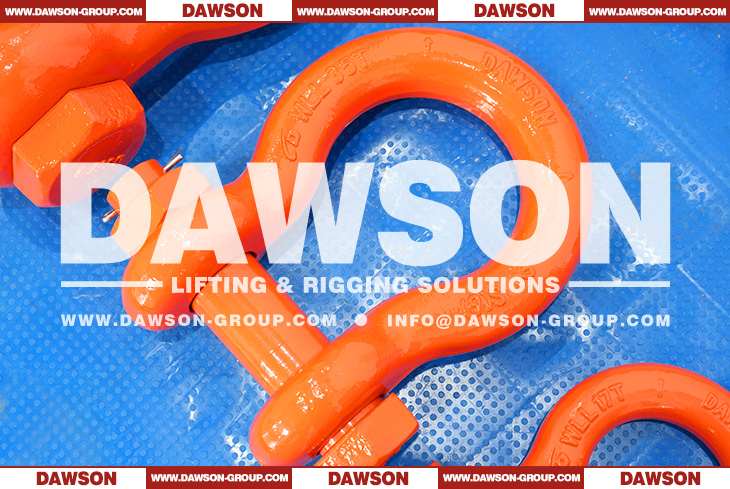 WLL 35T US Type DG2130 Bow Shackle with Safety Pin, S6 Bolt Type Anchor Shackle - Dawson Group Ltd. - China Manufacturer, Supplier, Factory