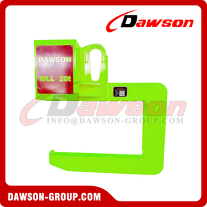 WLL 20T Heavy Duty C Type Lifting Clamps Hook for Handling Steel Coils Welding with Multi-Layer Steel Plate