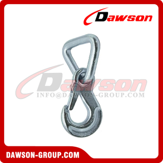 DS-A6004 BS 5000kgs/11000lbs Forged Safety Grab Hook with 2'' Triangle Ring