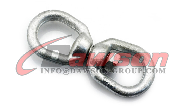 5/8 Eye & Eye Swivel, Drop Forged Carbon Steel, HDG, 2.6 Ton WLL, Made In  USA. - 1st Chain Supply