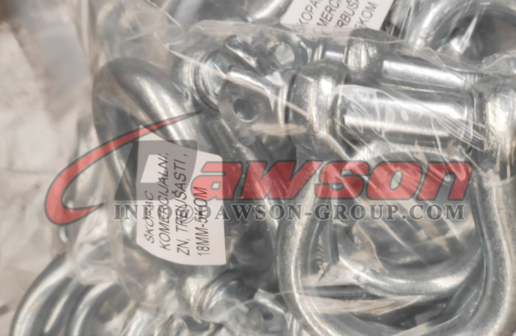 European Type Commercial Galv. Bow Shackle, Screw Pin Anchor Shackle - Dawson Group Ltd. - China Manufacturer, Supplier, Factory