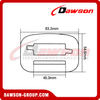 DSJ-DE4003-1 Plastic over Molded Insulated Safety Belt Adjustment Buckle, Electricity Dielectric Quick Buckle