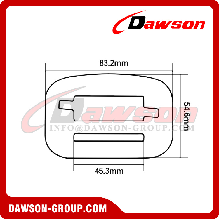 DSJ-DE4003-1 Plastic over Molded Insulated Safety Belt Adjustment Buckle, Electricity Dielectric Quick Buckle
