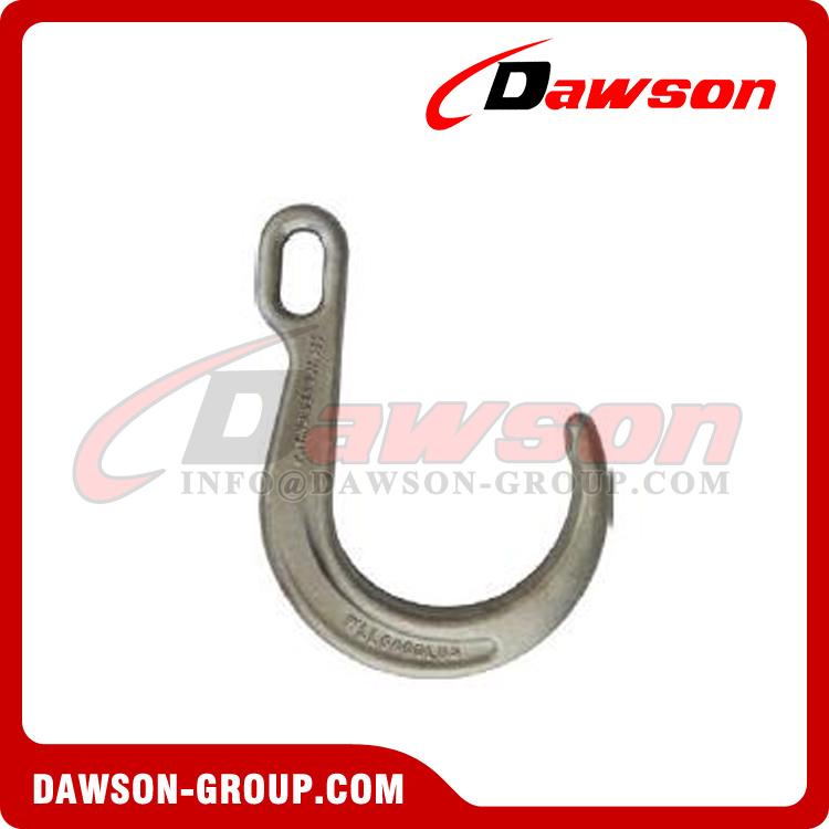 G70 Forged Alloy Steel 8'' 202MM Square Hole J Hook with Enlarged Dimensions