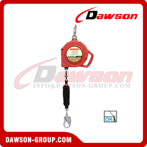 DS-PE-15-LE, DS-PI-15-LE Stainless Steel Safety Self-Retracting Lifeline with Steel Snap Hook