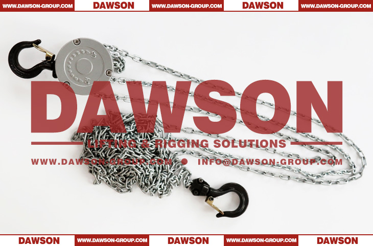 250KG Aluminum Alloy Chain Hoist, 0.25 Ton Mini Manual Chain Block for Construction Site Lifter - Dawson Group Ltd. - China Manufacturer, Supplier