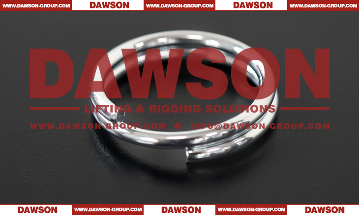 Galvanized Spring Round Split Key Ring for Tag - Dawson Group Ltd ...