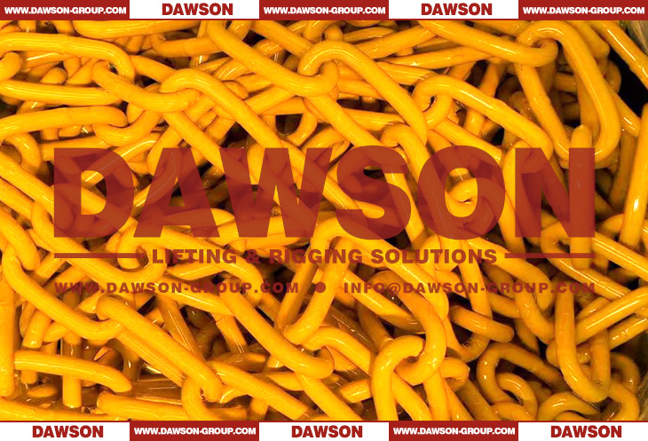 Yellow Painted Steel G80 Fishing Long Link Chain for Fish &shy;Farming, Grade 80 Trawling Chain - Dawson Group Ltd. - China Manufacturer, Supplier, Factory